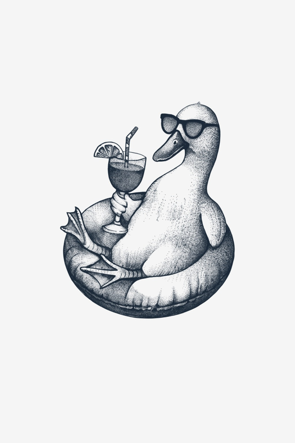 Rățușcă în Vacanță - tatuaj temporar Inklabs
